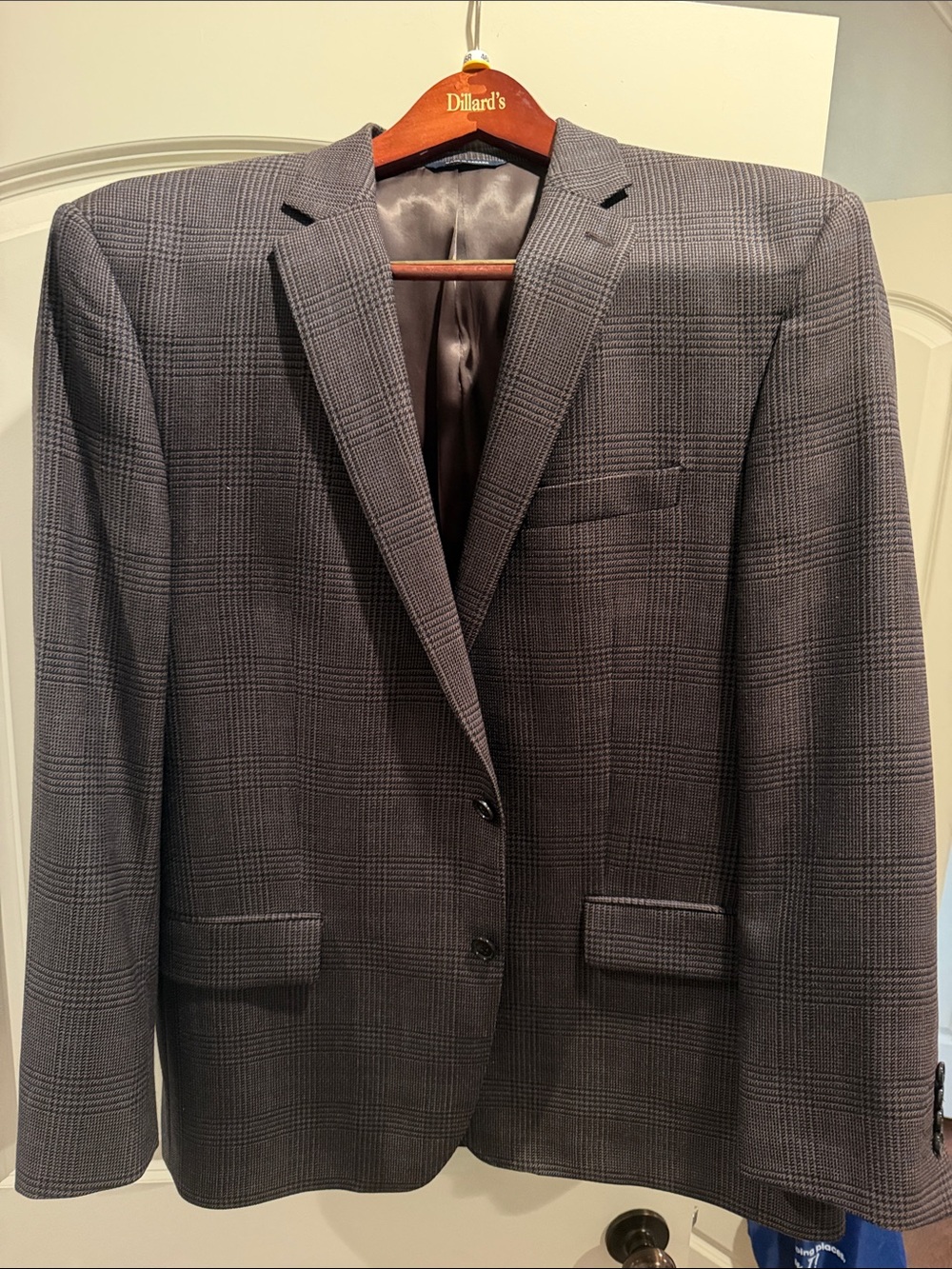 Ralph Lauren Men's Glen Plaid Blazer in Charcoal